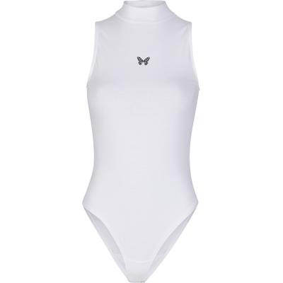 Body MISS TEE "Miss Tee Fly Away Ladies Sleeveless Turtleneck Body", Damen, Gr. XL, US-Größen, weiß, 95% Baumwolle, 5% Elasthan, Bodys Body