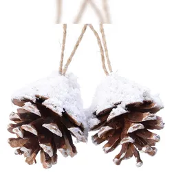 Christmas Decorations 2 Kieferzapfen Christbaumschmuck 6cm Naturzapfen Weihnachtsbaumschmuck Weihnachtsbaum Anhänger Weihnachten Natur Wald Tannenzapfen Zapfen Braun