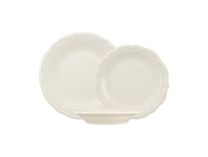 NOVASTYL - Lot 36 assiettes charlotte en grès blanc - 2614913