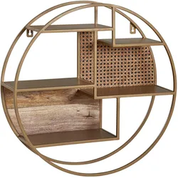 FineBuy, Regal, Wandregal (62 x 62 x 17 cm)