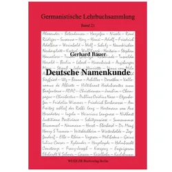 Deutsche Namenkunde, Sprachbücher von Gerhard Bauer