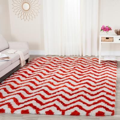 SAFAVIEH Handmade Barcelona Shag Audra Polyester Rug