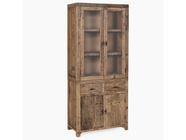 Vitrine Altholz Buffet DRVO massiv recycelt Treibholz Landhaus Design