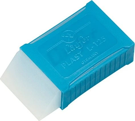 Läufer Radiergummi Plast L-125 transparent