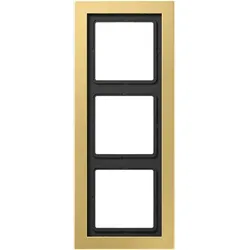 Jung MED2983C Rahmen 3fach, LS-DESIGN, Messing classic, senkrechte und waagerechte Montage MED 2983 C