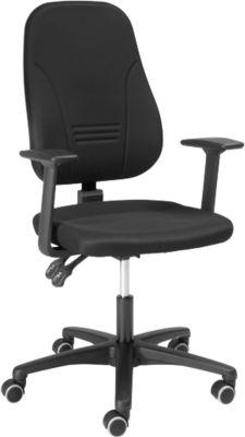 Prosedia Bürostuhl Younico plus 3, mit Armlehnen, Permanent Kontakt, Muldensitz, 3D-Rückenlehne, schwarz/schwarz