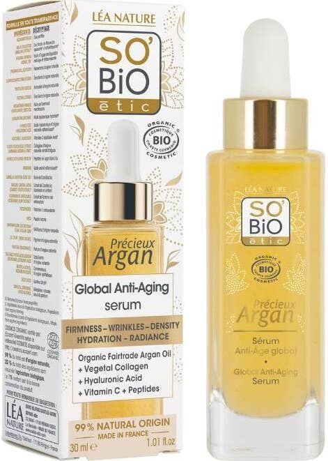 So'Bio Étic Sérum Facial Antiedad Global Argán 30 ml