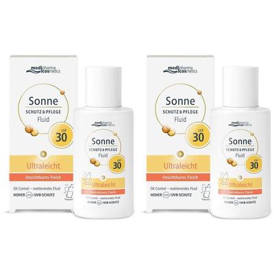 Sonne Schutz & Pflege Fluid ultraleicht LSF 30 2x 2x50 ml Lotion
