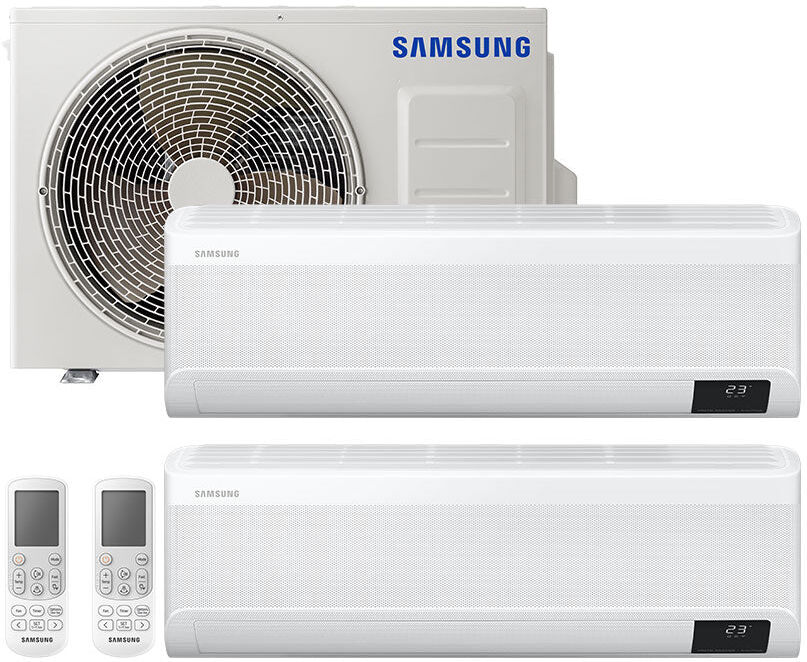 Samsung Condizionatore Climatizzatore Dual Split Inverter Windfree Avant R-32 Wi-Fi 9000+9000 BTU Con AJ040TXJ2KG/EU