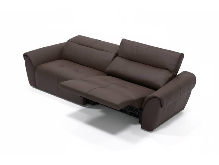 Ledersofa SAVELLI 2-Sitzer Relaxsofa Elektrisch Doppelmotorisierung Italienisches Design Premium-Ledercouch