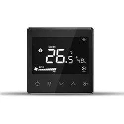 MCO Home Fan Coil Thermostat (4 Leitungsrohre, Zigbee, Schwarz), Thermostat, Schwarz