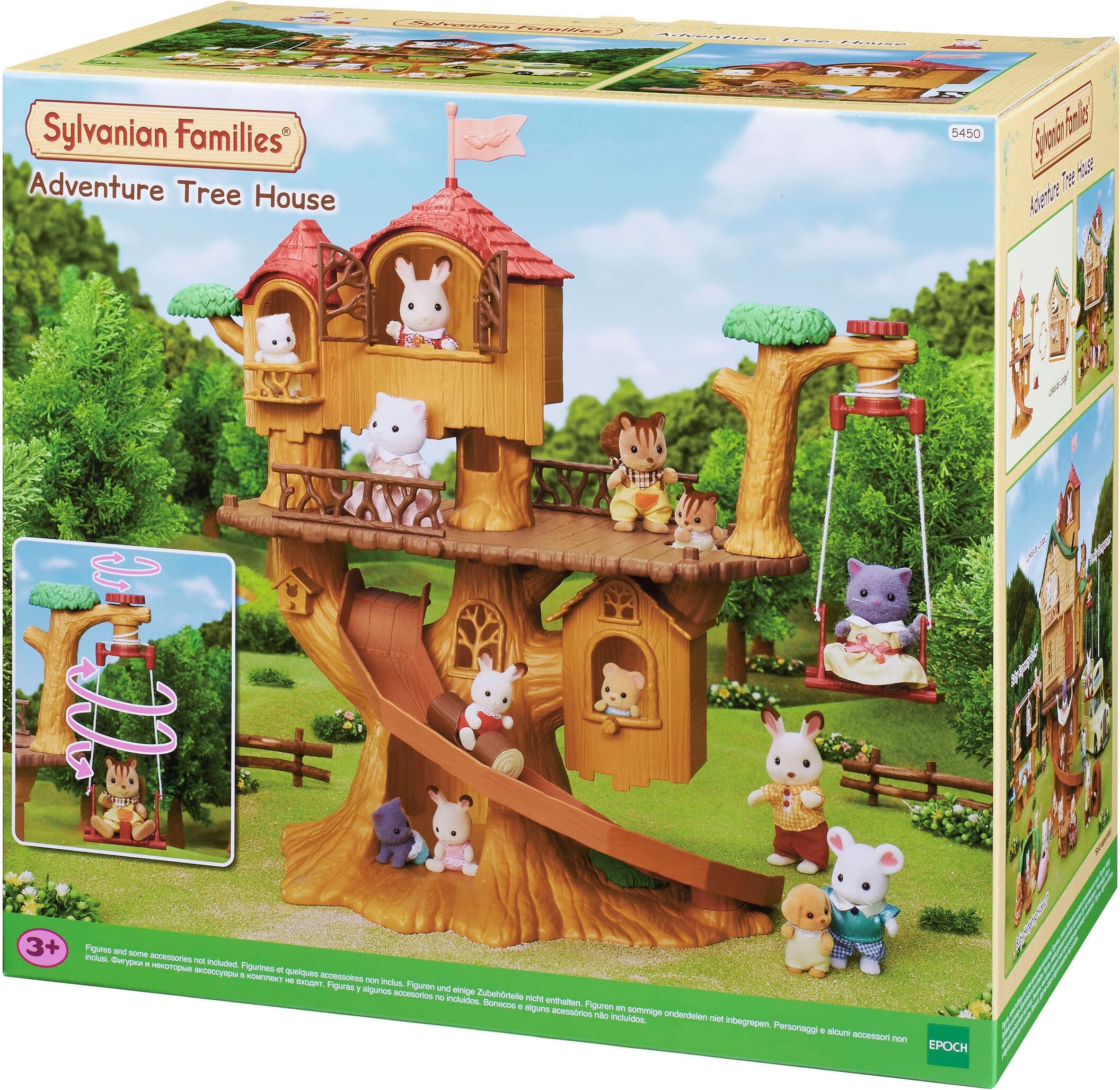 Spielwelt SYLVANIAN FAMILIES "Erlebnis Baumhaus (5450)", bunt, Spielfigurenwelten, Kinder, Kunststoff, Spielwelt