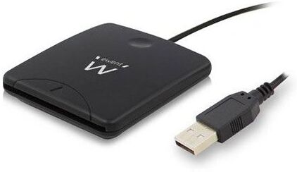 Ewent Leitor Cartão Cidadão USB  Smart Card ID Reader - Preto