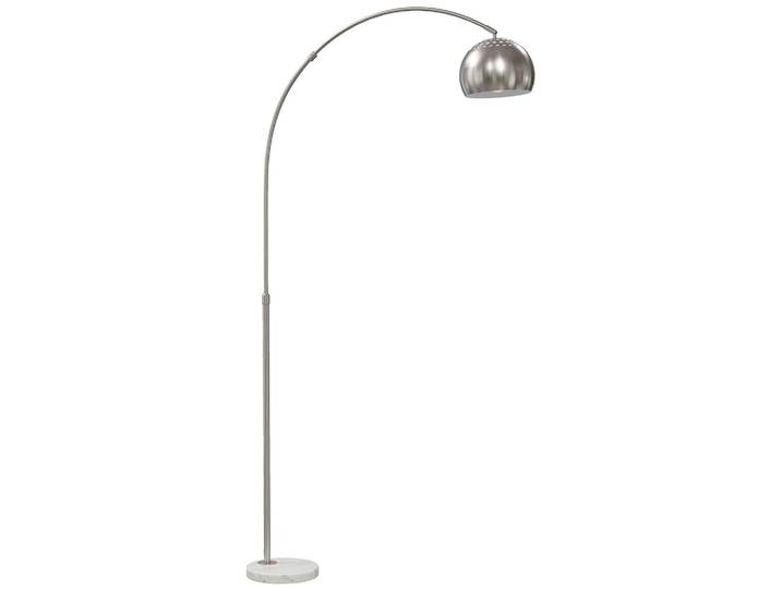 Homcom Stehlampe Metall Marmor Silber, Silberfarben, E27, 100x167x26 cm, Lampen & Leuchten, Innenbeleuchtung, Stehlampen