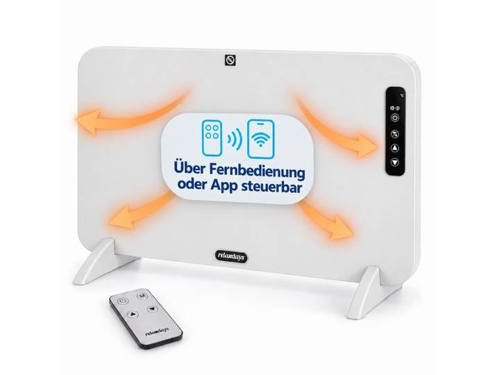 Relaxdays Infrarotheizung mit Fernbedienung