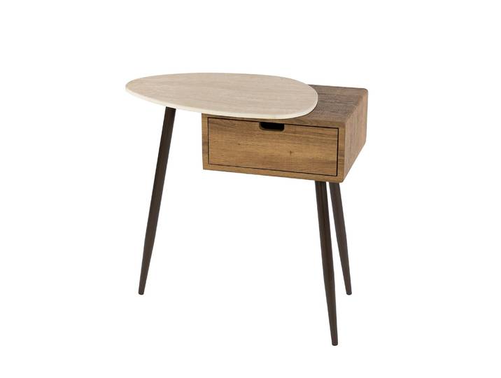 Clemento Travino Nachttisch 1 Schublade links