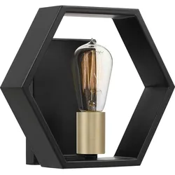Elstead Lighting Bismarck Wandleuchte E27 Schwarz