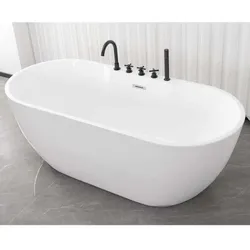 DM-San Duschmeister freistehende Badewanne mit Armatur.. - Badewanne