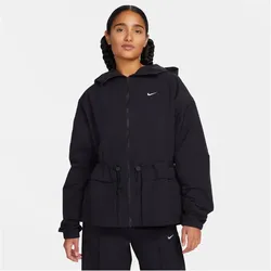 NIKE Sportswear Everything Woven Kapuzenjacke Damen 010 - black/white XXL