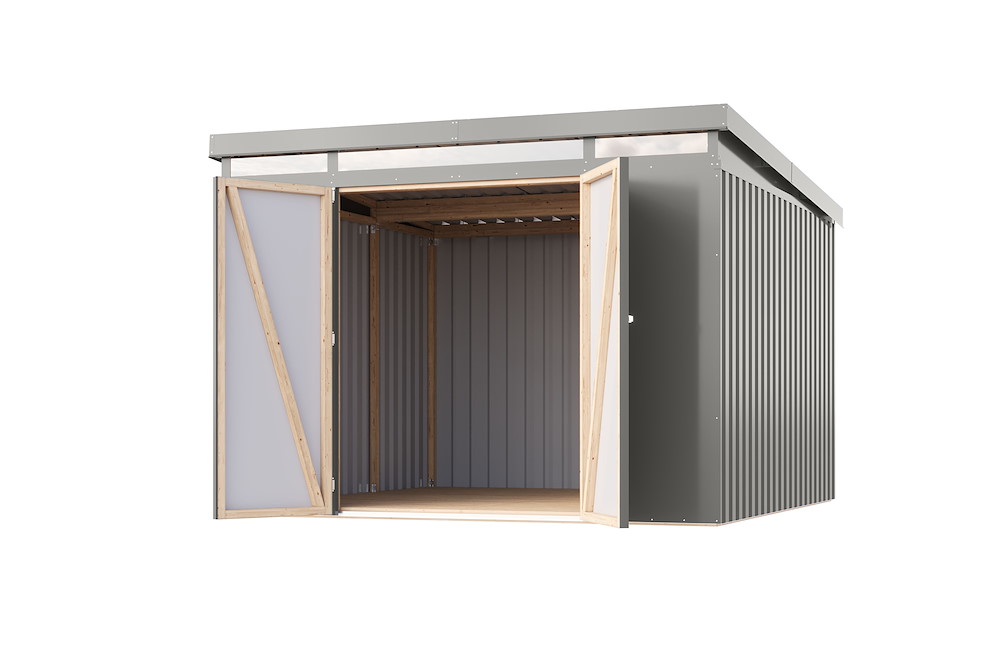 KARIBUHOLZT GH Iridium 3,5 graualuminium 289x289x213cm 16988360