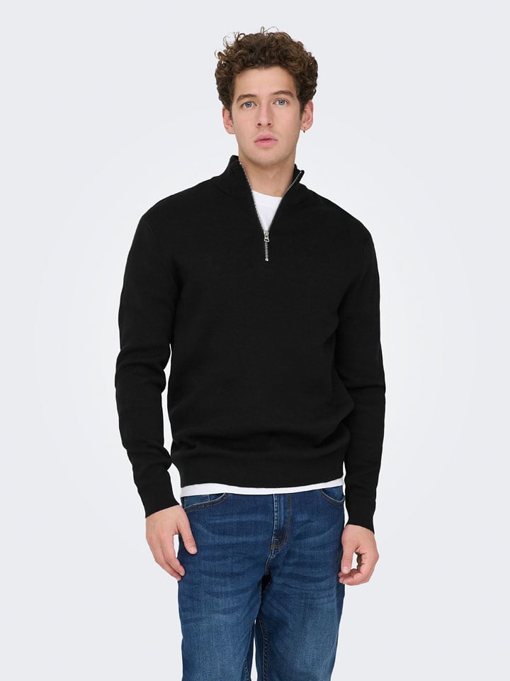 ONLY & SONS Pullover "Sting" in Schwarz - XL