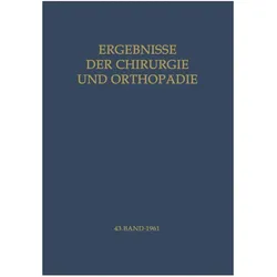 Ergebnisse der Chirurgie und Orthopädie, Fachbücher