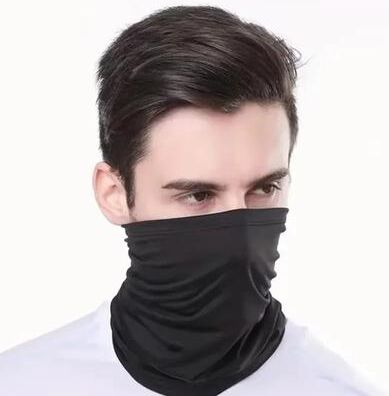 Uplift Essentials Summer Tactical Camo Bandana Breathable Ice Silk Face Mask For Cycling, Hunting, Running, And Outdoor Sports black