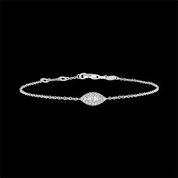 Edenly Armband Frische - Auge des Orients - 18 Karat WeiÃŸgold und Diamanten