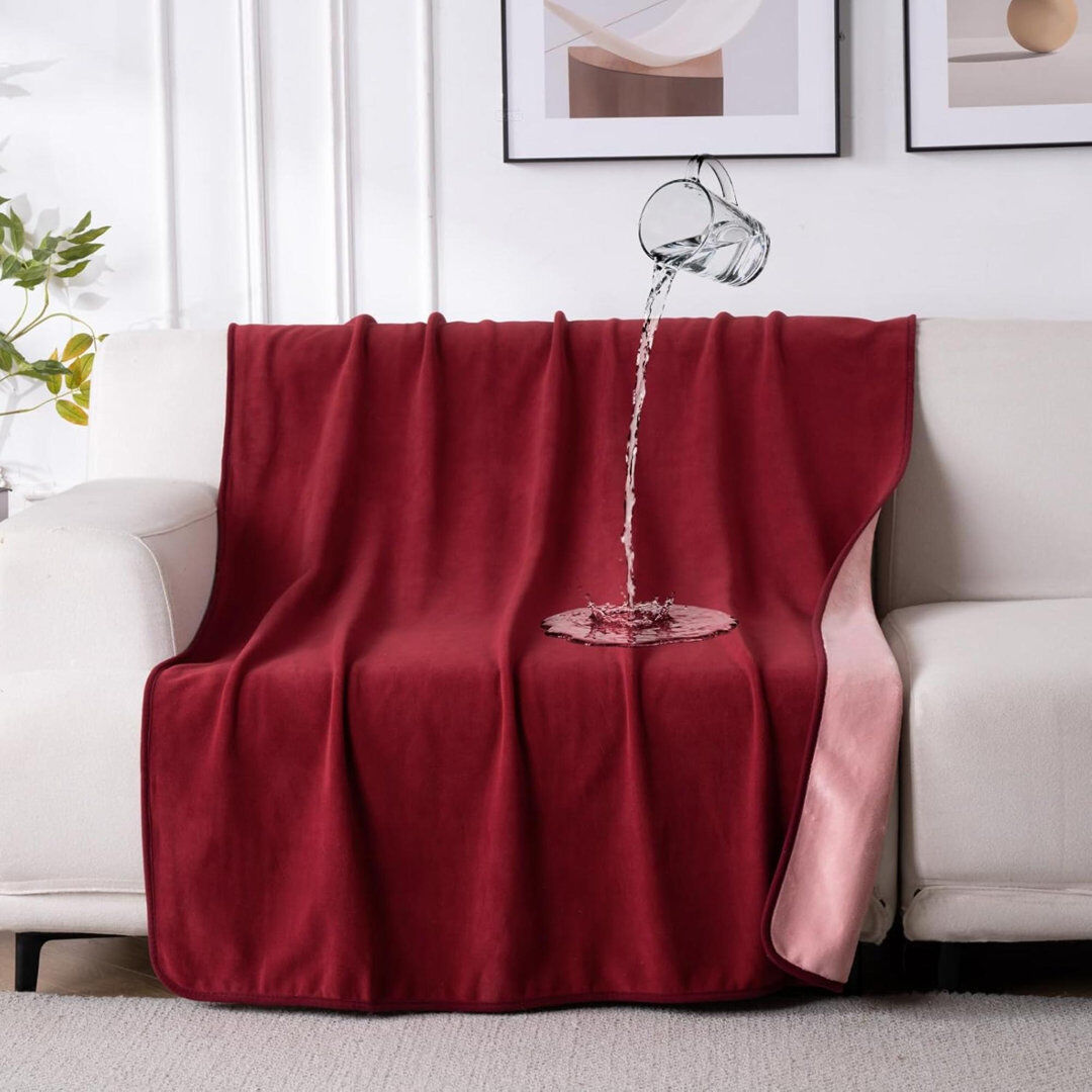 GZ Traders UK Ltd Machine Tufted Heated Blanket Burgundy/Rose Pink 102cm W X 153cm L