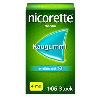 nicorette® Kaugummi whitemint, 4 mg Nikotin 105 St