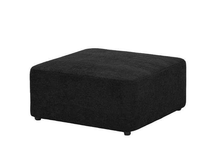 Repose-pieds capitonné NECO 85 x 38 x 85cm Noir Microfibre Wiam: Anthracite