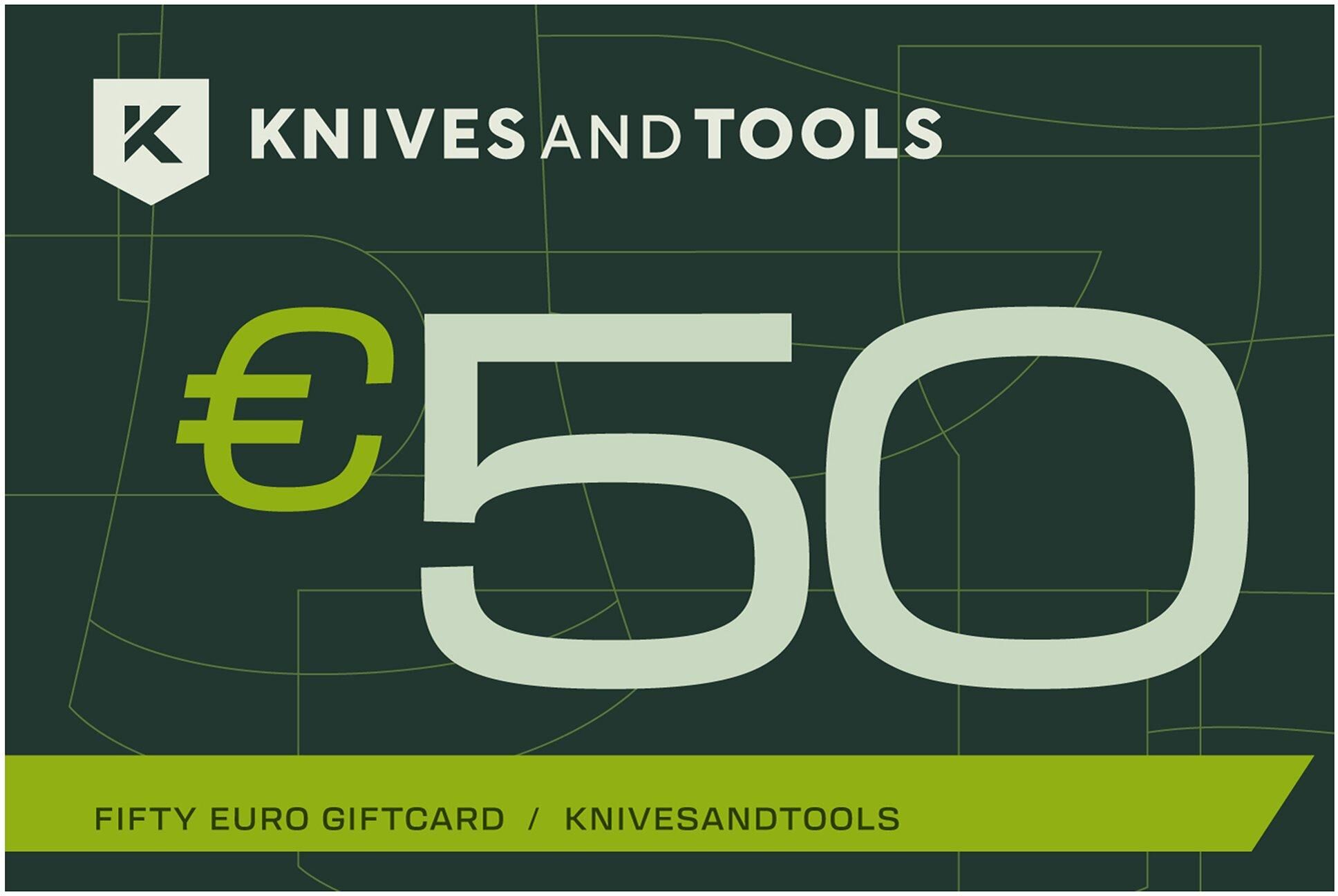 Knivesandtools Cadeaubon van 50 euro