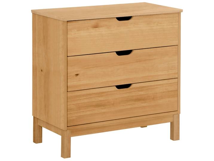 Kommode GOODPRODUCT Post , beige (natur), B:76cm H:75cm T:39cm, Massivholz, Sideboards, Kommode, aus massivem Kiefernholz, mit Stauraummöglichkeiten, Breite 76 cm