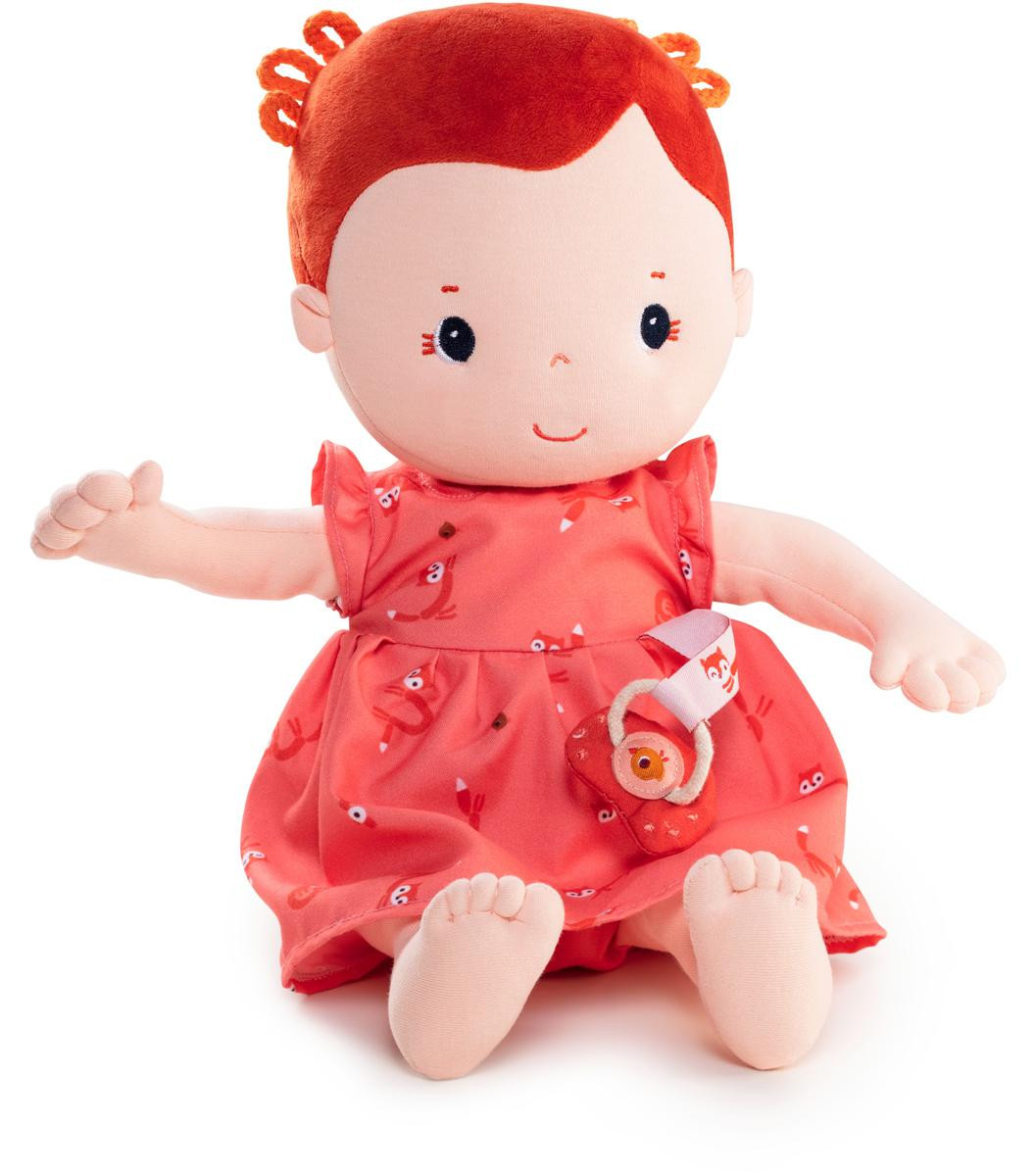Lilliputiens Baby-pop Rose - Zachte pop van 36 cm met fopspeen