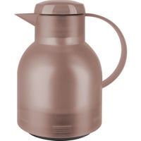 SAMBA Isolierkanne, 1 Liter dunkelbraun/transparent, QUICK PRESS Verschluss