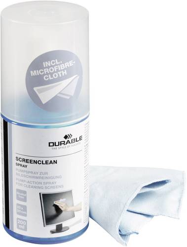 Durable Bildschirmreiniger 200ml inkl. Reinigungstuch SCREENCLEAN 582300 1 Set