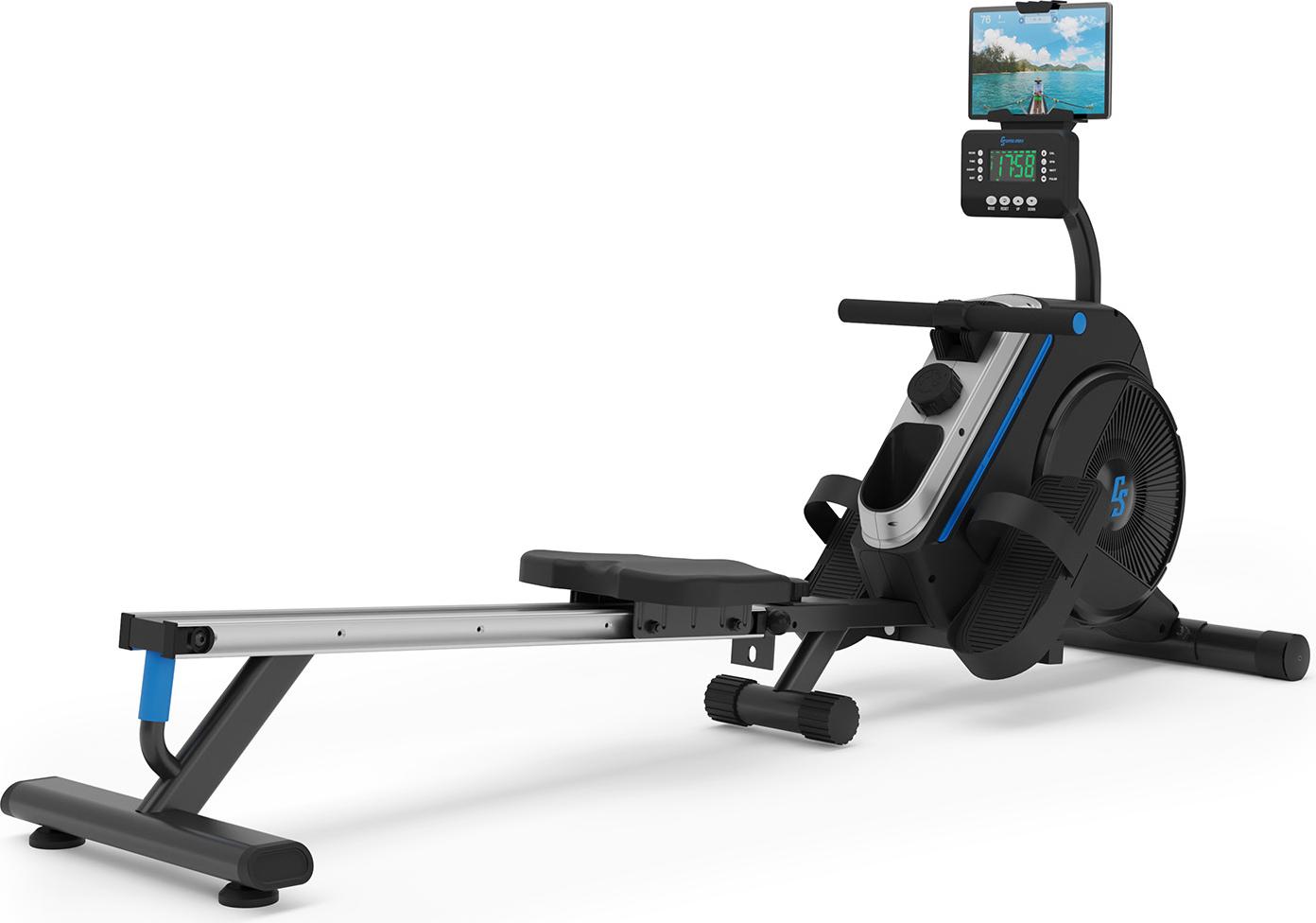 Capital Sports Rudergerät für Zuhause, Kompakter Rowshaper, Rudergerät Klappbar mit 8 Stufen, LCD-Monitor, Bodenrollen, Row Shaper mit Magnetwiderstand, Cardio-Rudergeräte, Fitnessgeräte für Zuhause
