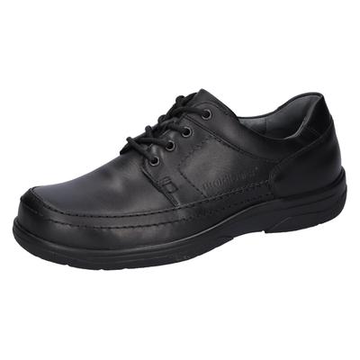 Schnürschuh WALDLÄUFER "KEN", Herren, Gr. 7 (40,5), Leder Textil, schwarz, Nappaleder, Schuhe Schnürschuh, in K-Weite = extra weit, Freizeitschuh, Halbschuh, Schnürschuh