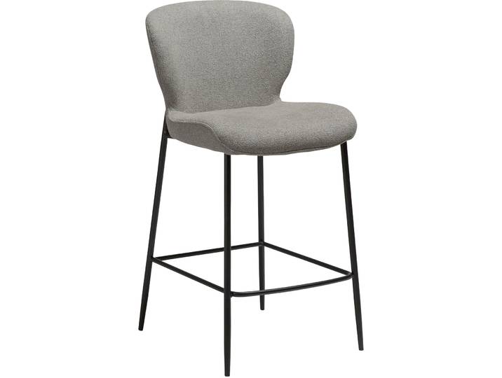 DAN-FORM Barhocker Glory hellgrau Stoff H 95.5 cm - Barhocker