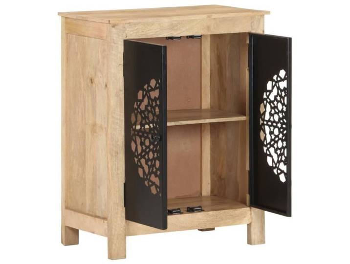 Buffet - CUQUE - AB323600 - Bois de manguier massif - 2 portes - 60x35x75 cm
