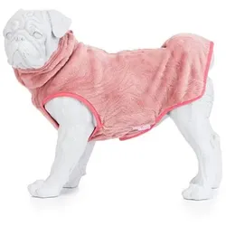 MONT CHALET Hunde-Pullover Klettverschlüsse Mikrofaser Chinchilla 2-Wege-RV, waschbar