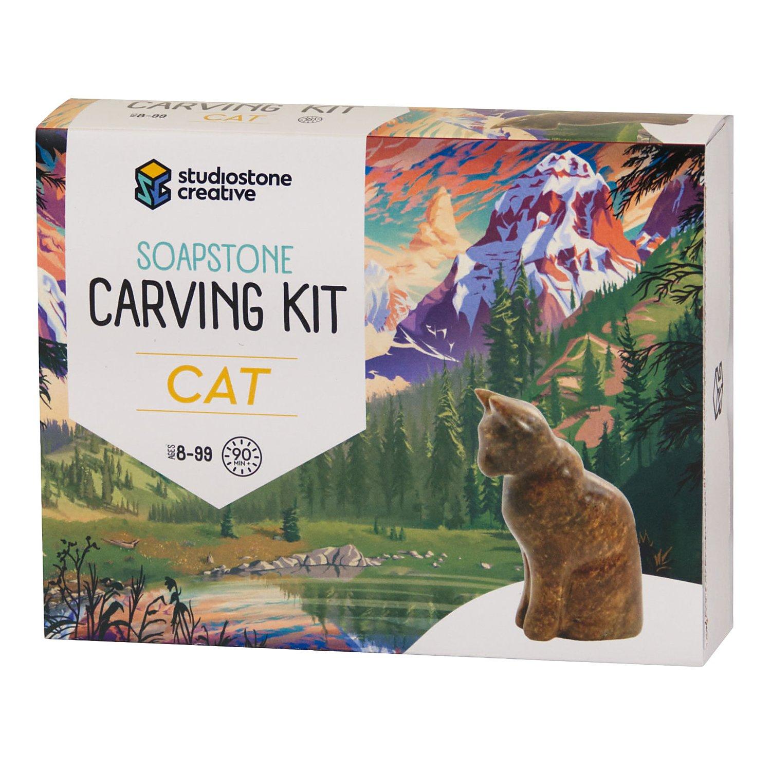Speckstein-Set "Katze"