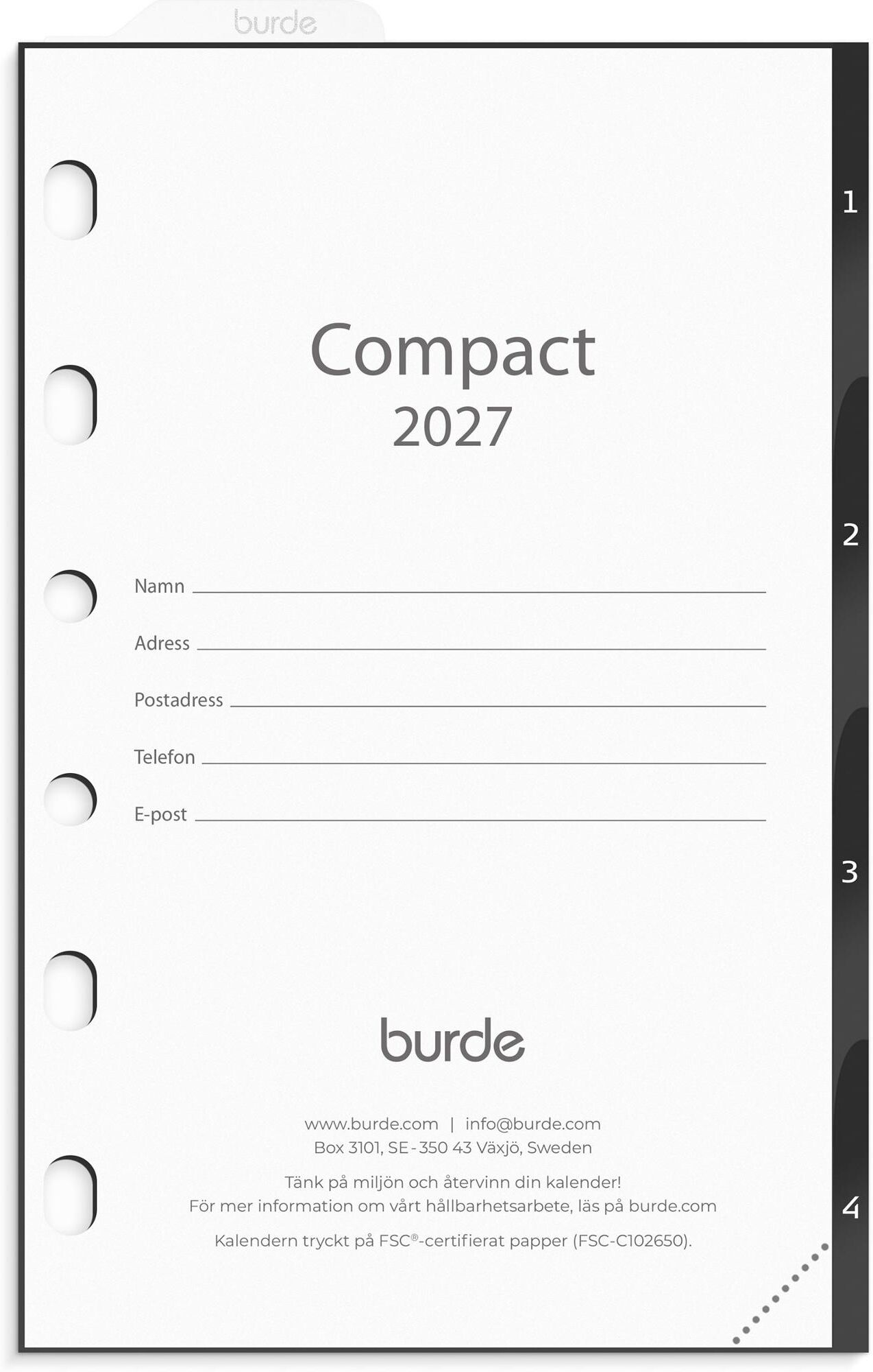 BURDE Compact grundsats 2027