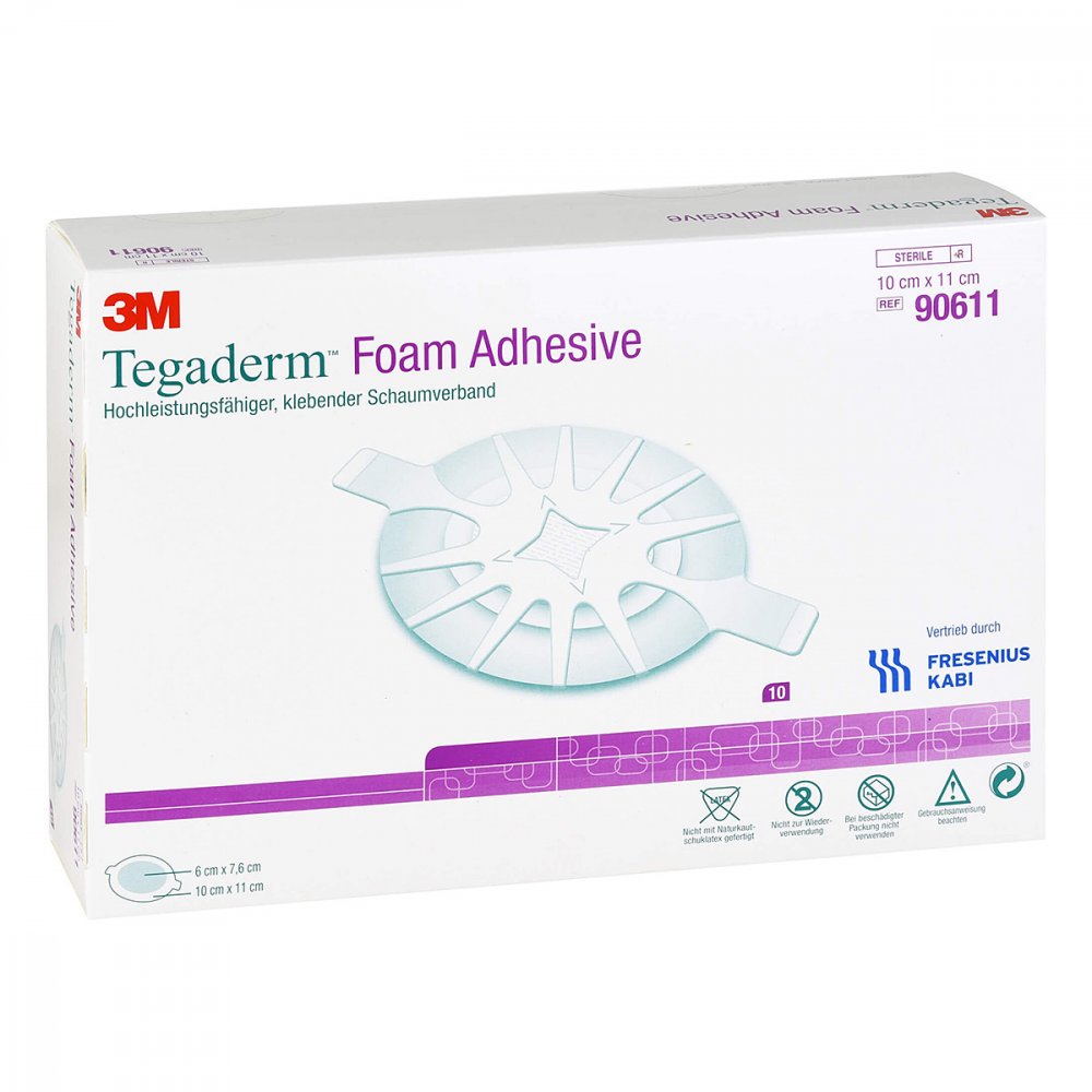 adequapharm GmbH Tegaderm Foam Adhesive 10x11 cm oval 90611 16229207