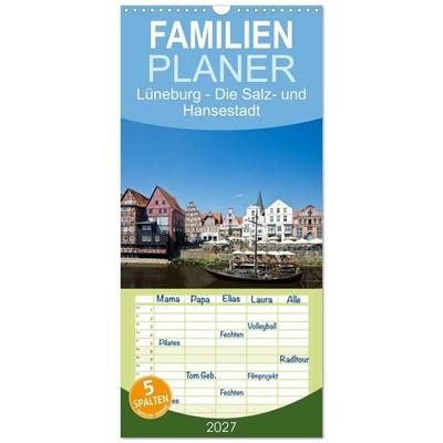 Familienplaner 2027 - Lüneburg - Die Salz- und Hansestadt mit 5 Spalten (Wandkalender, 21 x 45 cm) CALVENDO
