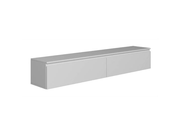 Meuble tv suspendu, grège, 175 cm