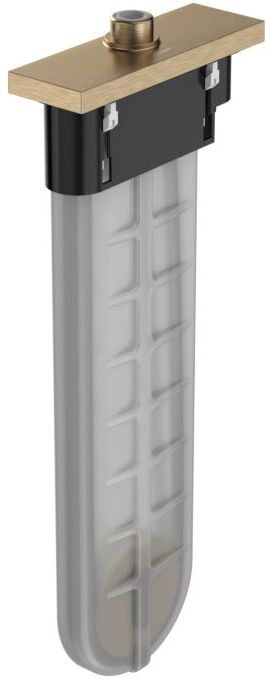 Hansgrohe sBox Wannenrandset 28010140 brushed bronze, eckig, für Wannen- und Fliesenrand