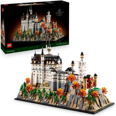 Konstruktionsspielsteine LEGO "Schloss Neuschwanstein (21063), LEGO Architecture", bunt, Spielbausteine, Kinder, Kunststoff, Made in Europe