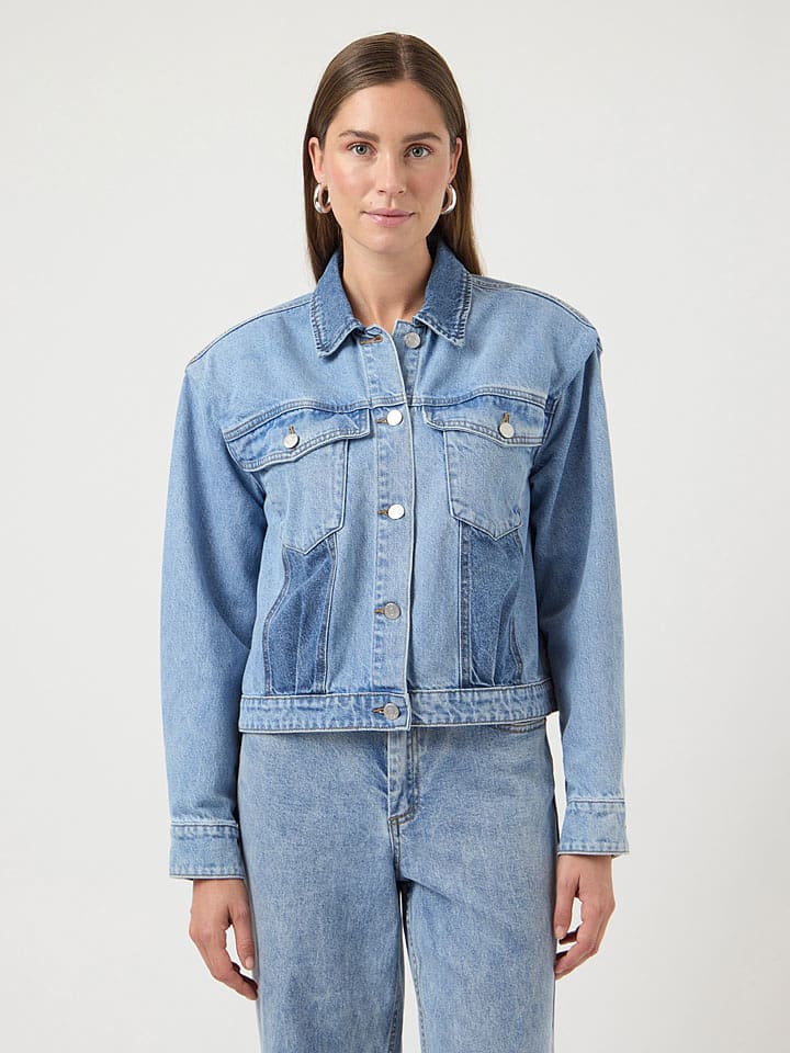 YAS Jeansjacke "Faro" in Hellblau - 42