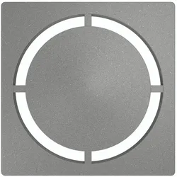 Schlüter Systems KERDI-DRAIN-STYLE Austauschbarer Entwässerungsrost Design 7 Pure Edelstahl TSG - Strukturbeschichtet Grau